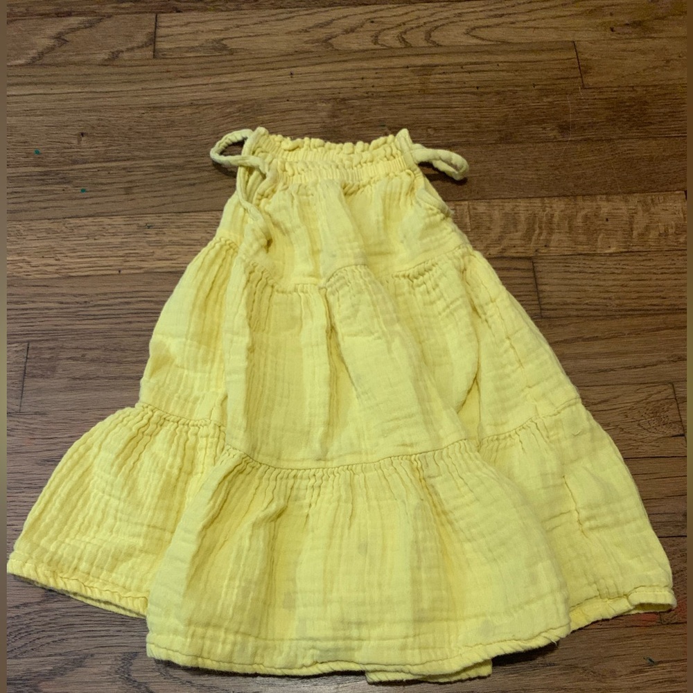 Buttery Yellow Old Navy Muslin Toddler Dress